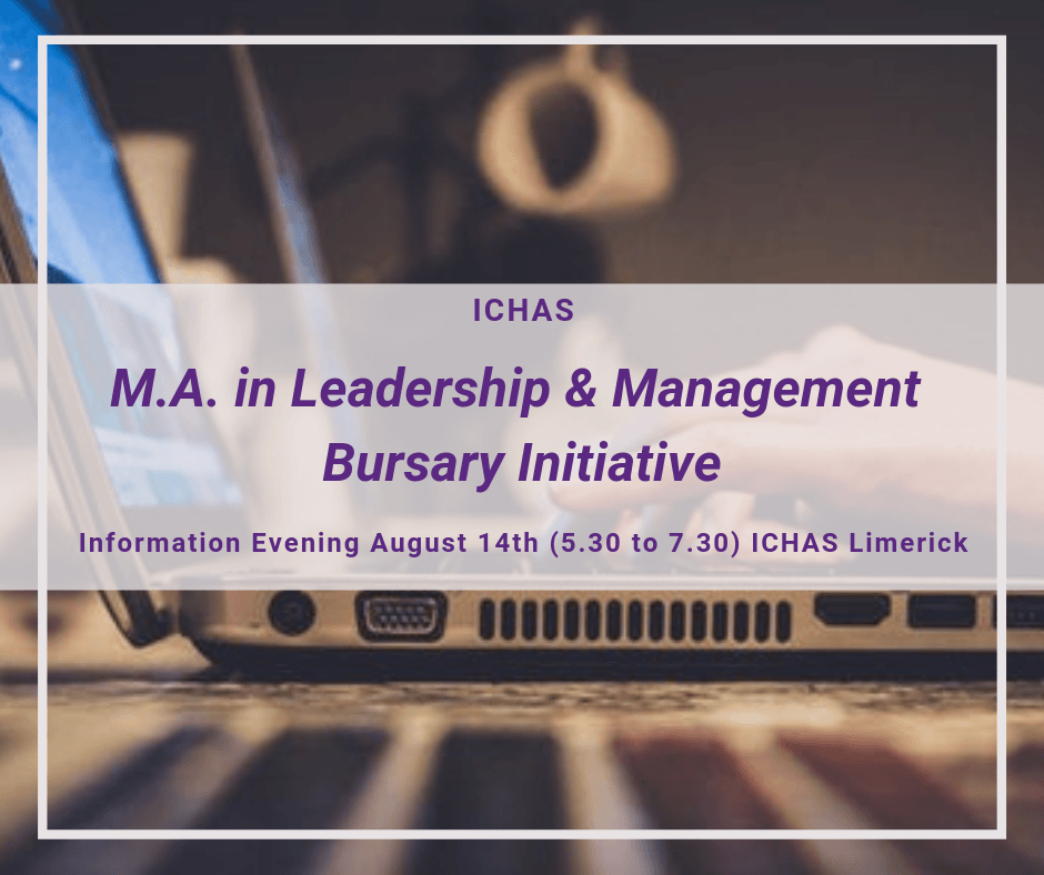 Bursary available for ICHAS Masters in Leadership and Management