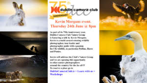 Kevin Morgan Workshop at Dublin Camera Club