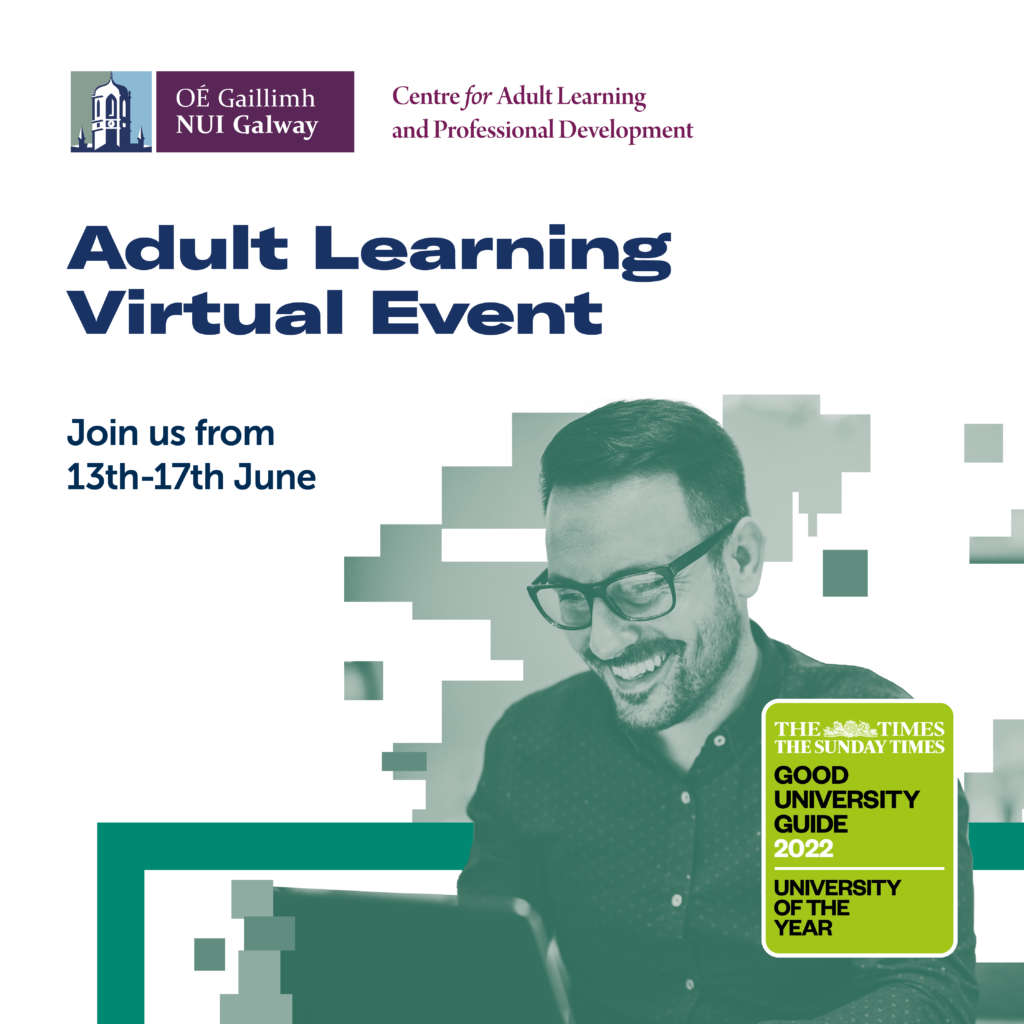 Part-time & Professional Courses at NUI Galway – Virtual Information Sessions 