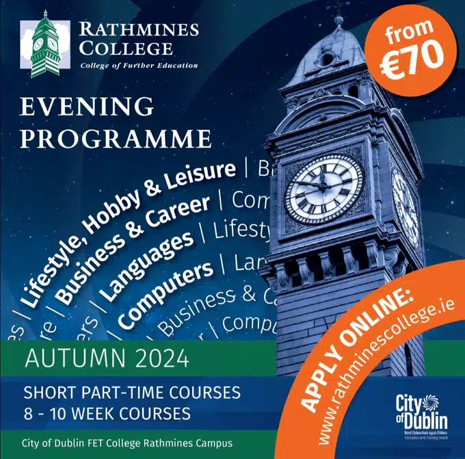 Rathmines College Autumn Enrolment